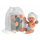 Llorens 26313 NEW BORN CHLAPEEK - realistick panenka miminko s celovinylovm tlem 26 cm